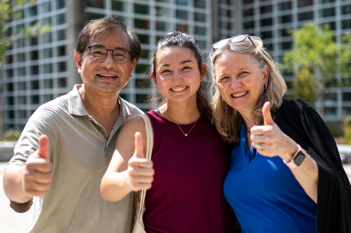 GT family of 3: father, daughter, mother