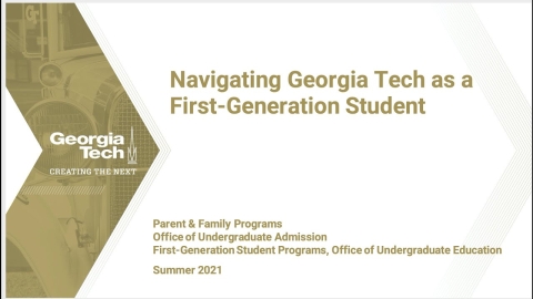 Embedded thumbnail for Navigating Georgia Tech as a First-Generation Student